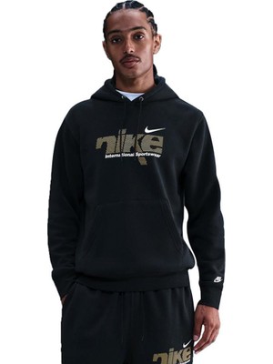 Nike M Nk Club Bb Po Hdy Swsh Sport IM8321-010 Siyah Erkek Sweatshirt