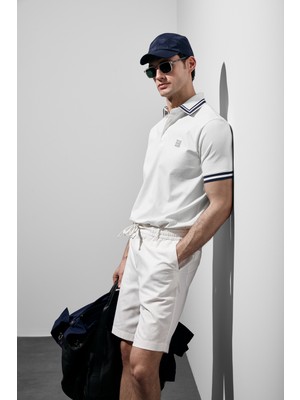 Lufian Cole Smart Erkek Polo Tişört Lacivert