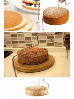 Kitchen Dream Pratik Kolay Pasta Kek Dilimleme Bölme Teli Kesme Aleti Aparatı