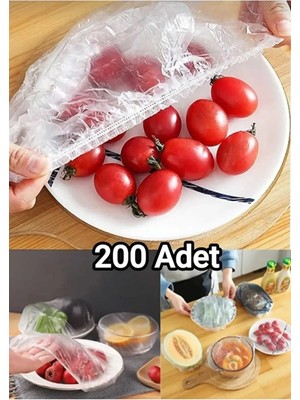 Kitchen Dream 200 Adet Lastikli Pratik Tazeliği Koruyan Tencere ve Tabak Bonesi | Çok Amaçlı Kapak Gıda Bonesi