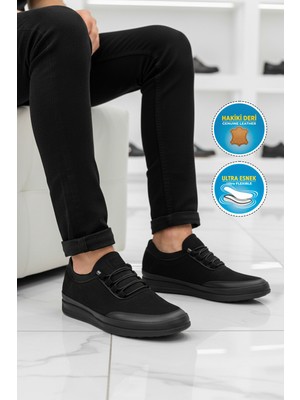 Ayakmod Premium 703 M Siyah Nubuk Erkek Günlük Ayakkabı