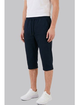 Cazador Erkek Uzun Slim Fit Kapri Bermuda Şort Örme Kumaş Rahat Kalıp Günlük Kullanım