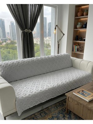 Royam Koltuk Örtüsü Çekyat Örtüsü 175 x 215 Lüks Kumaş Şönil Jakarlı Kaymaz