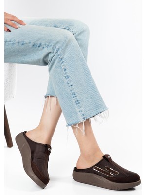 Suins Shoes Suins Irena Model Ortopedik Taban Önü Kapalı Kadın Terlik
