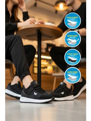 Walkway 7001 Omina G Siyah-Beyaz Unisex Spor Ayakkabı