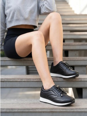 Nesil Shoes Wiss 1120 Siyah Anatomik Kadın Sneakers