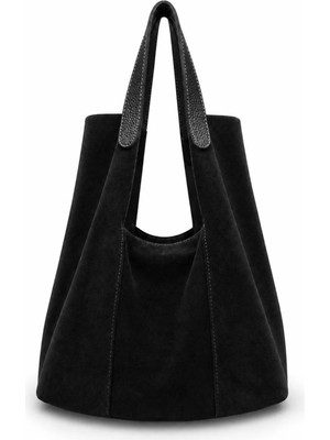 PaminBags Aksesuar Gerçek Süet Deri Salaş Omuz Çantası PMN0071