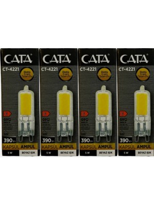 Meridyen Elektrik Cata CT-4221 G9 Kapsül Ampul 220 V (4 adet)