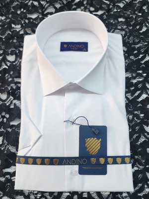 Andino Slimfit Kısa Kol Erkek Gömlek Likralı Dar Kesim Yapısıyla
