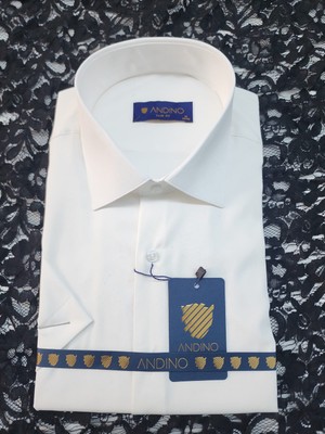 Andino Slimfit Kısa Kol Erkek Gömlek Likralı Dar Kesim Yapısıyla