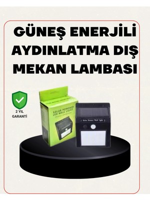 Marsilyan Bahçe ve Veranda Için Güneş Paneli ile Otomatik Şarj Olan LED Duvar Lambası