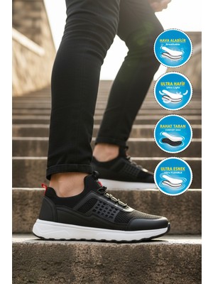 Walkway Motano M Siyah-Beyaz Erkek Spor Ayakkabı