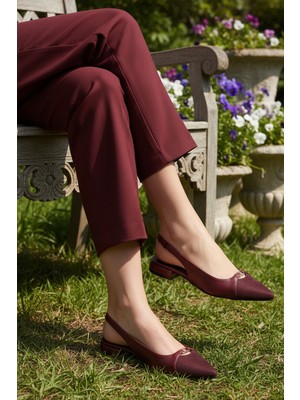 Ayakmod 312553 Z Bordo Kadın Babet