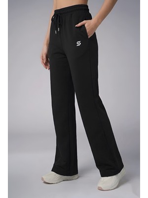 Sapeur Kadın Soft Touch Comfort Fit Bol Paça Spor & Günlük Fitness Yoga Pantolon