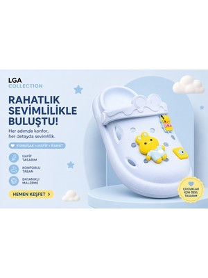 Çocuk Cross Terlik Emojili 26 - 35 Numara Eva Taban Yeni Sezon