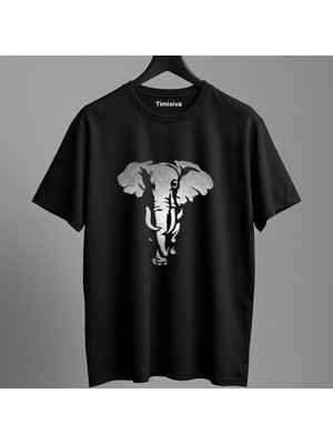 Timisiva Fil Erkek Kadın Premium Tişört %100 Pamuk Oversize Basic Günlük Şık T-Shirt