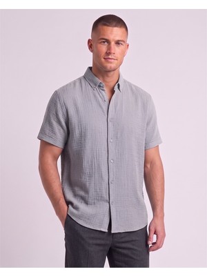 Cliento Müslin Kumaş Smart Casual Modern Erkek Gömlek