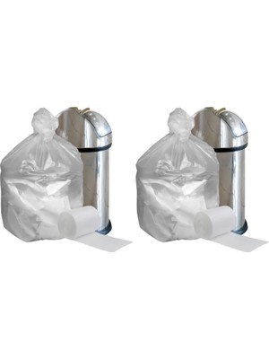 Plasticplace W55HDC1 55-60 Galon Çöp Torbaları - 12 Mikron - Temiz Yüksek Yoğunluklu Çöp Kutusu Astarları 36" x 60" (200 Adet) (2 Paketi)