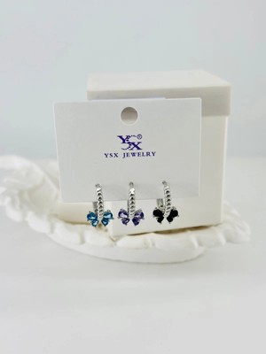 Hayat Store Zirkon Taşlı Üçlü Kombin Küpe - KP00409