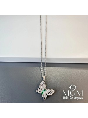 Hayat Store Çelik Kolye  Kelebek Detaylı - KL0103