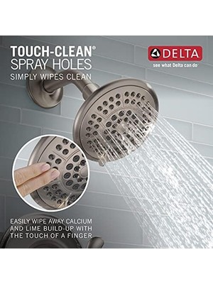 Lahara 14 Serisi Duş ve Küvet Seti, 5 Fonksiyonlu -Clean Duş Başlıklı, Paslanmaz T14438-SS (Valf Dahil Değil)