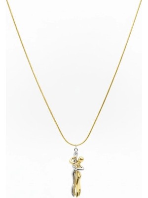 Hayat Store Rodyum/ Kaplama Zincir Çelik - Uç Pirinç Çelik Kolye Zincir 40+5 cm - Uç Uzunluk 3 cm - KL0244