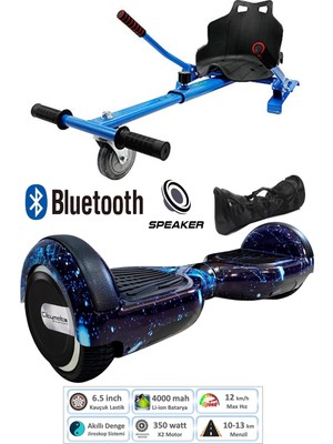 Citymate Elektrikli Kaykay Scooter Hoverboard Akıllı Dengeli + Hover Kart + Çanta Full Paket