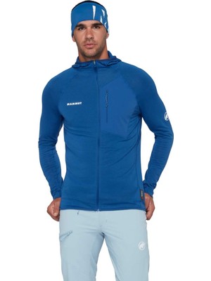 Mammut Aenergy Light ml Hooded Men Erkek Mavi Fleece
