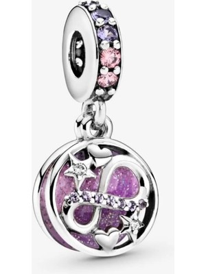 Lovecharm Işıltılı Sonsuzluk Kalpleri ve Yıldızları Sallantılı Charm