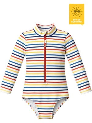 Daring Littles Uv Korumalı Upf 50+ Uzun Kollu Mayo - Wonder Lines Koleksiyonu