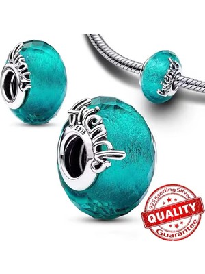 Lovecharm Kesme Yüzeyli Murano Cam Arkadaşlık Charm’ı