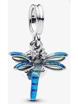 Lovecharm Yusufçuk Temalı Sallantılı Gümüş Hayvan Figürlü Charm
