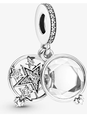 Lovecharm Büyütülmüş Yıldız Çift Sallantılı Charm