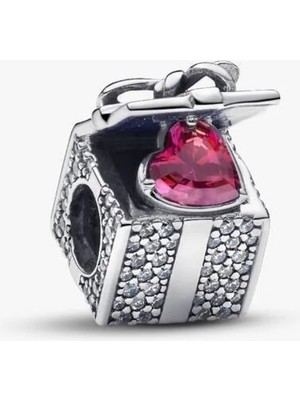 Lovecharm S925 Ayar Işıltılı Hediye Kutusu Charm