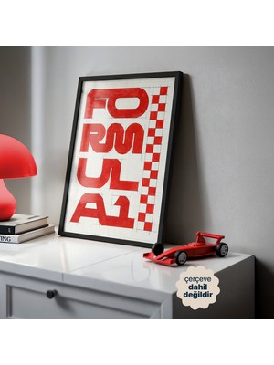 Persona Istanbul "formula 1: Hızın Anatomisi" - Tipografik Eskiz Posteri (Çerçevesiz)