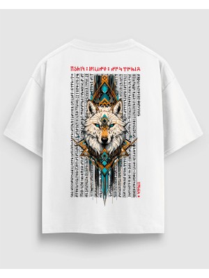 Yolo Street Oversize Unisex Siyah Tişört – Kurt Baskı, %100 Pamuk Streetwear Tasarım