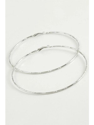 Teknoparkx Noktalı Metal Halka Küpe 8-9-10 cm Tknprk-Tkaks3