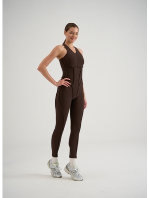 Lismina Sculpt Line Askılı Spor Tayt Tulum