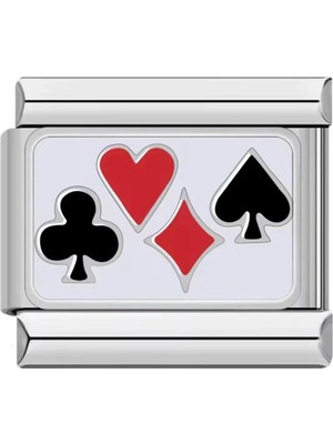Lovecharm Iskambil Italyan Çelik Charm
