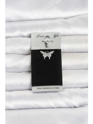 Teknoparkx 316L Cerrahi Çelik Kelebek Model Göbek Piercing Tknprk-Tkaks3