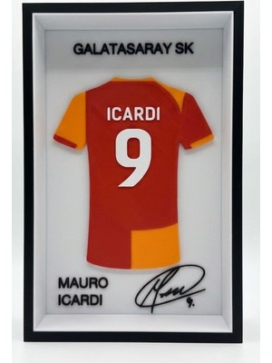 3D Bade | Mauro Icardi | Forma imzalı | Dekoratif | Gece Lambası | Hediye