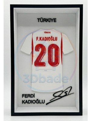 3D Bade| Ferdi Kadıoğlu | Forma imzalı | Dekoratif | Gece Lambası | Hediye
