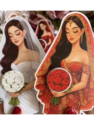 Evren Hediyelik -Hem Kına Gecesi-Hem Nikah Ikili TAKIM-100 Adet