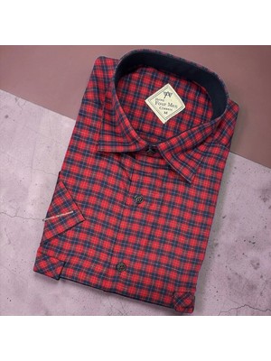 Eren Style Linen Keten Klasik %100 Cotton Kısa Kollu Terletmeyen Gömlek