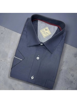 Eren Style Linen Keten Klasik %100 Cotton Kısa Kollu Terletmeyen Gömlek