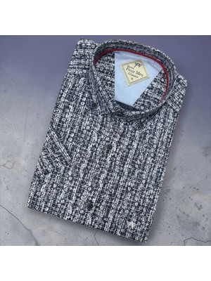 Eren Style Linen Keten Klasik %100 Cotton Kısa Kollu Terletmeyen Gömlek