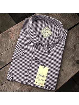 Eren Style Linen Keten Klasik %100 Cotton Kısa Kollu Terletmeyen Gömlek