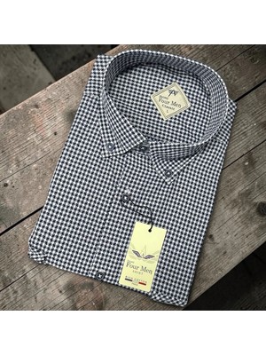 Eren Style Linen Keten Klasik %100 Cotton Kısa Kollu Terletmeyen Gömlek