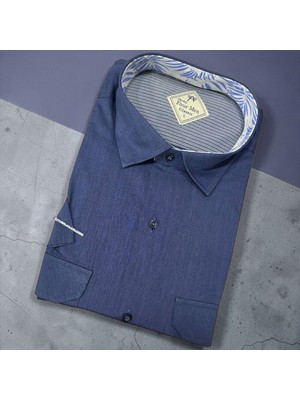 Eren Style Linen Keten Klasik %100 Cotton Kısa Kollu Terletmeyen Gömlek