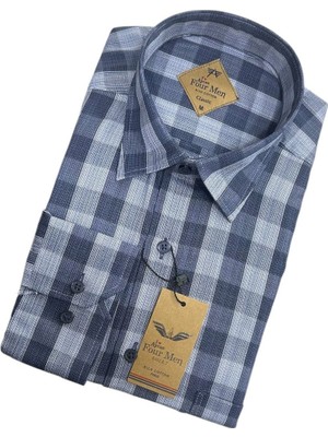 Eren Style Linen Keten Klasik %100 Cotton Uzun Kollu Terletmeyen Gömlek